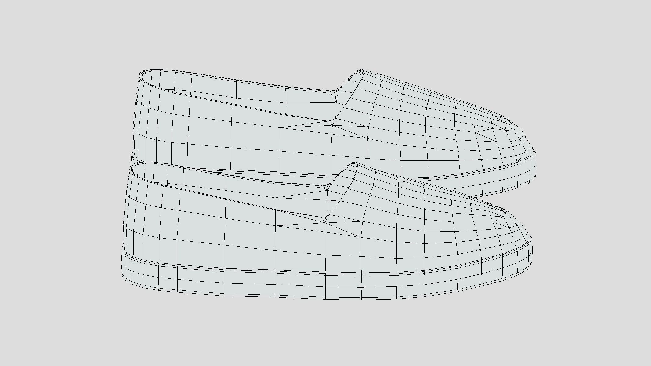 Espadrilles Low Poly Low-poly 3D model_1