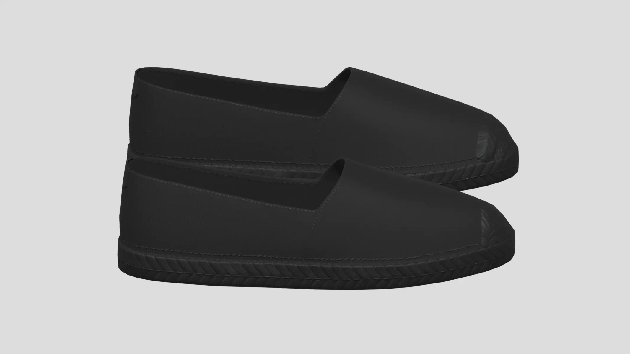 Espadrilles Low Poly Low-poly 3D model_0