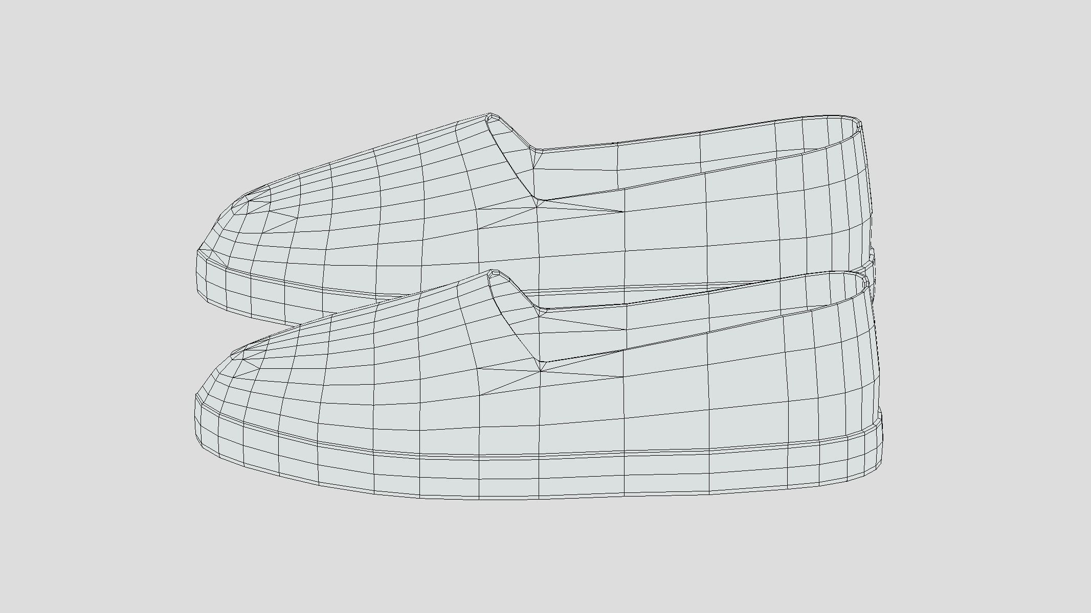 Espadrilles Low Poly Low-poly 3D model_7