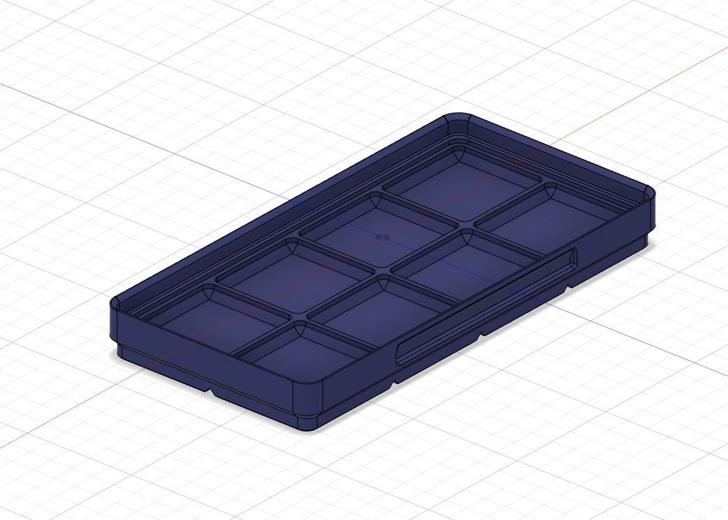 Paint Brush Holder and Mixing Tray 3D print model_10