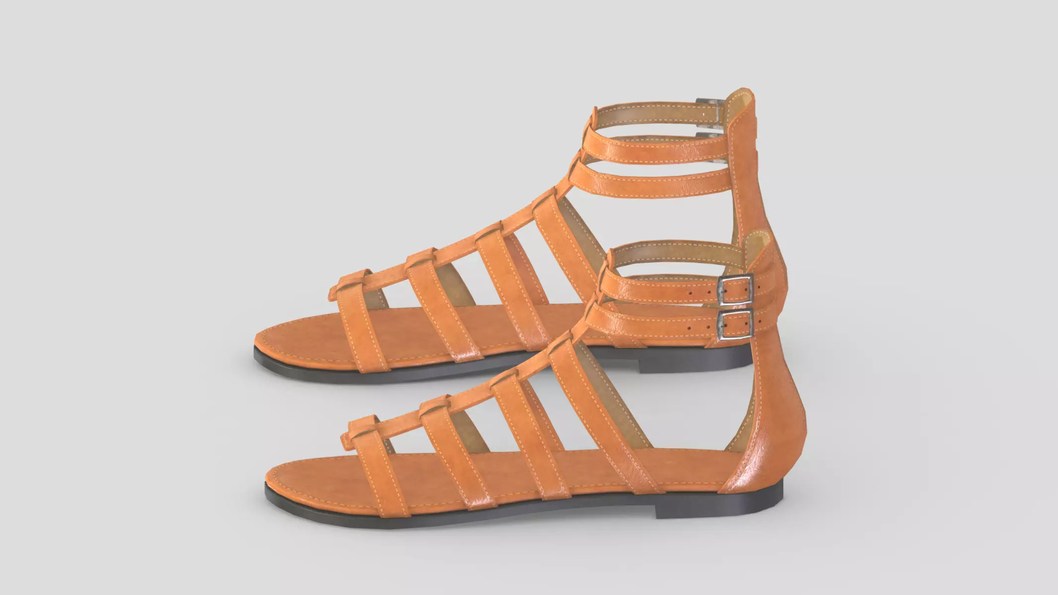 Gladiator Low Poly Low-poly 3D model_0