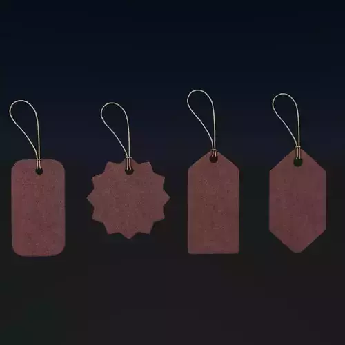 Pricetag 3D Model 3D model