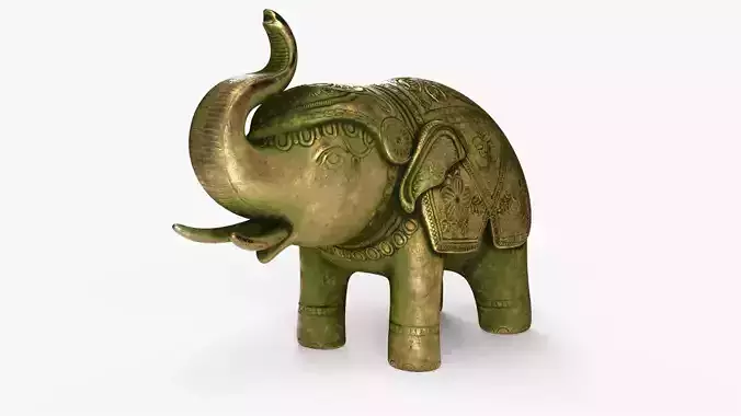 Ancient Elephant Statue