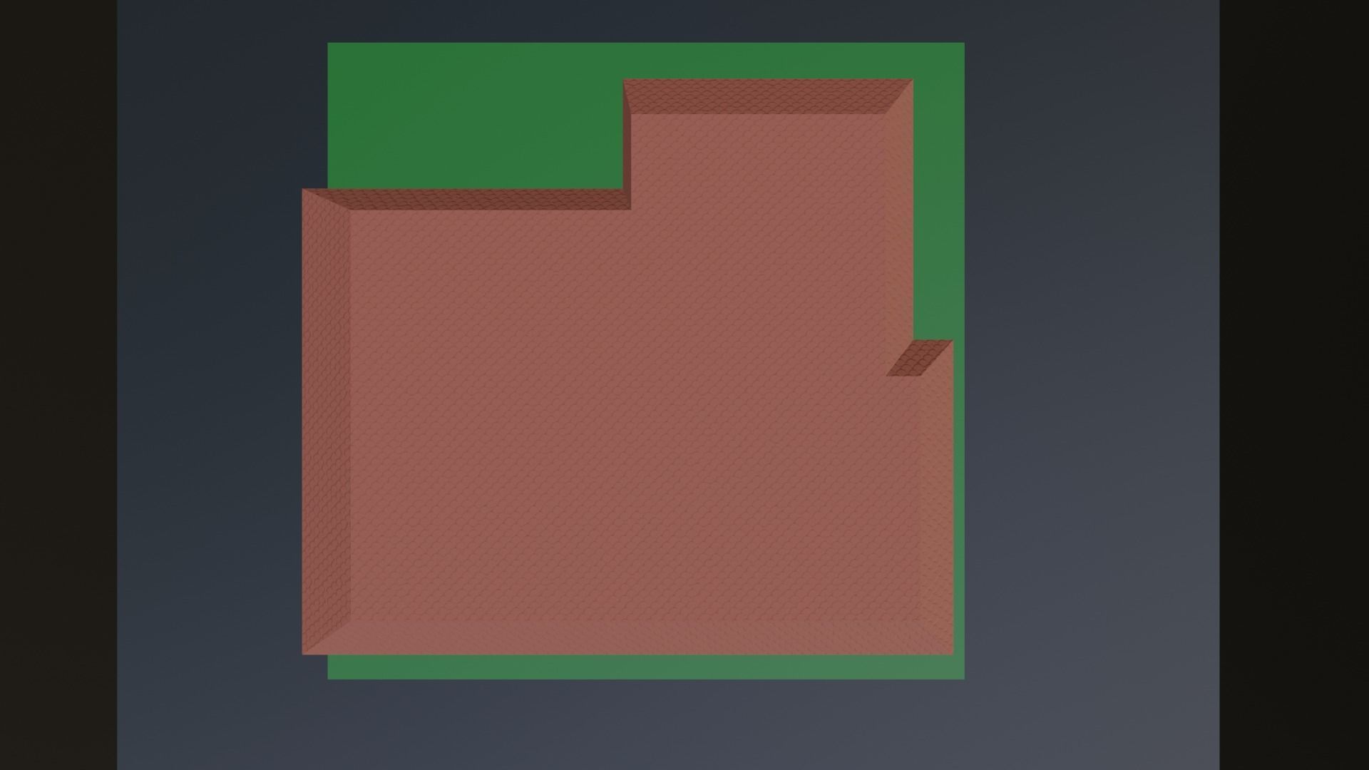 House 1 BedRoom Low-poly 3D model_3