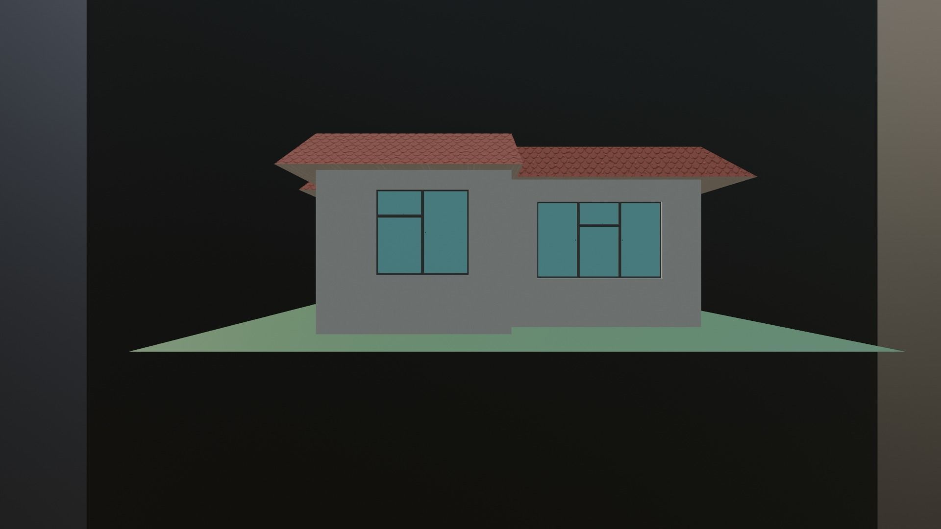 House 1 BedRoom Low-poly 3D model_1