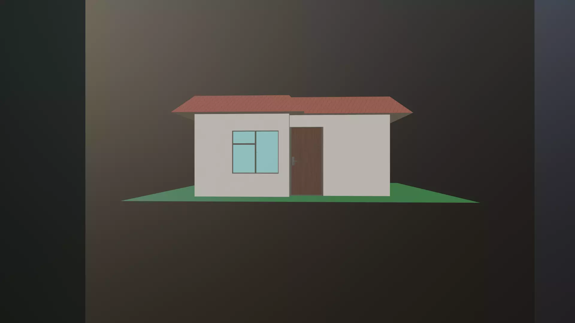 House 1 BedRoom Low-poly 3D model_0