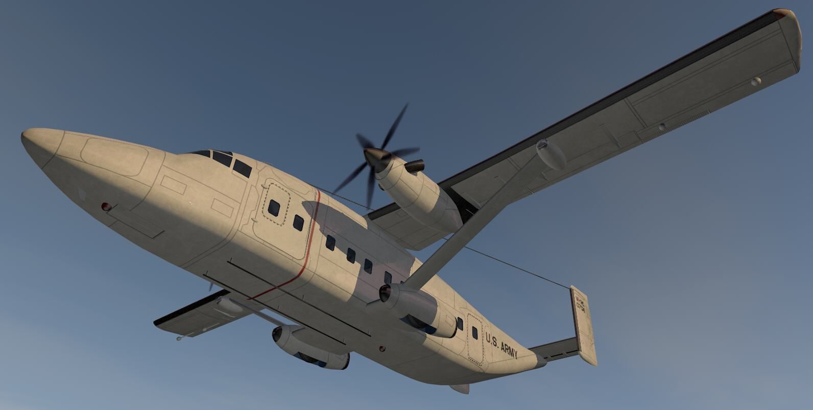 Short 330  or C-23 Sherpa 3D model_13