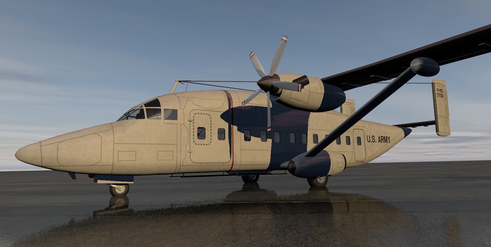 Short 330  or C-23 Sherpa 3D model_7
