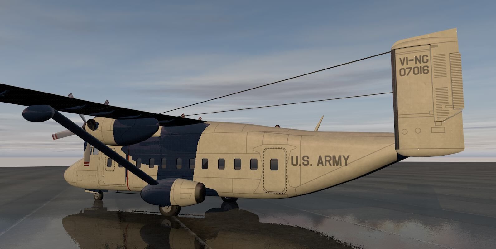 Short 330  or C-23 Sherpa 3D model_5