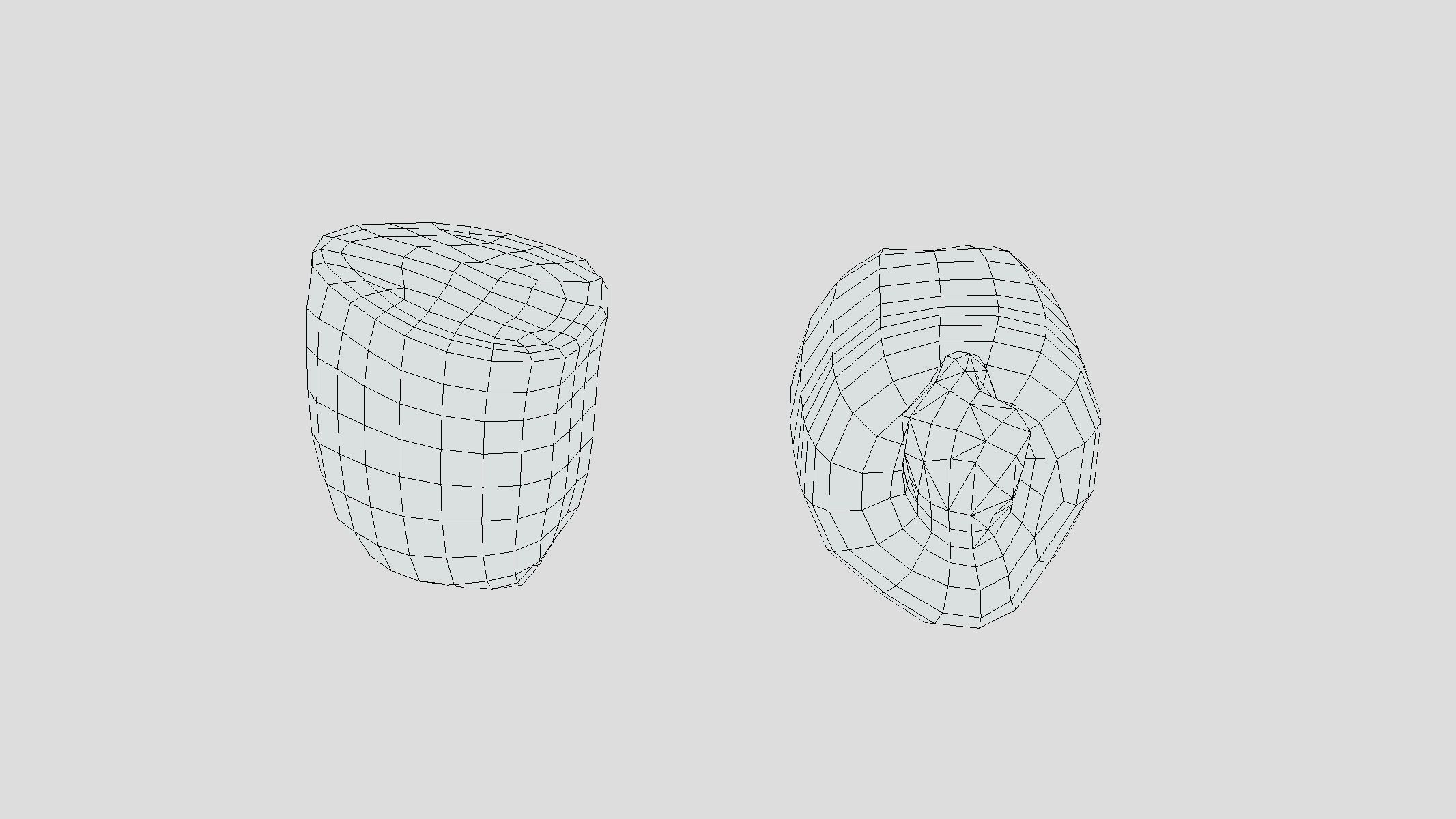 Lotus root Low Poly Low-poly 3D model_3