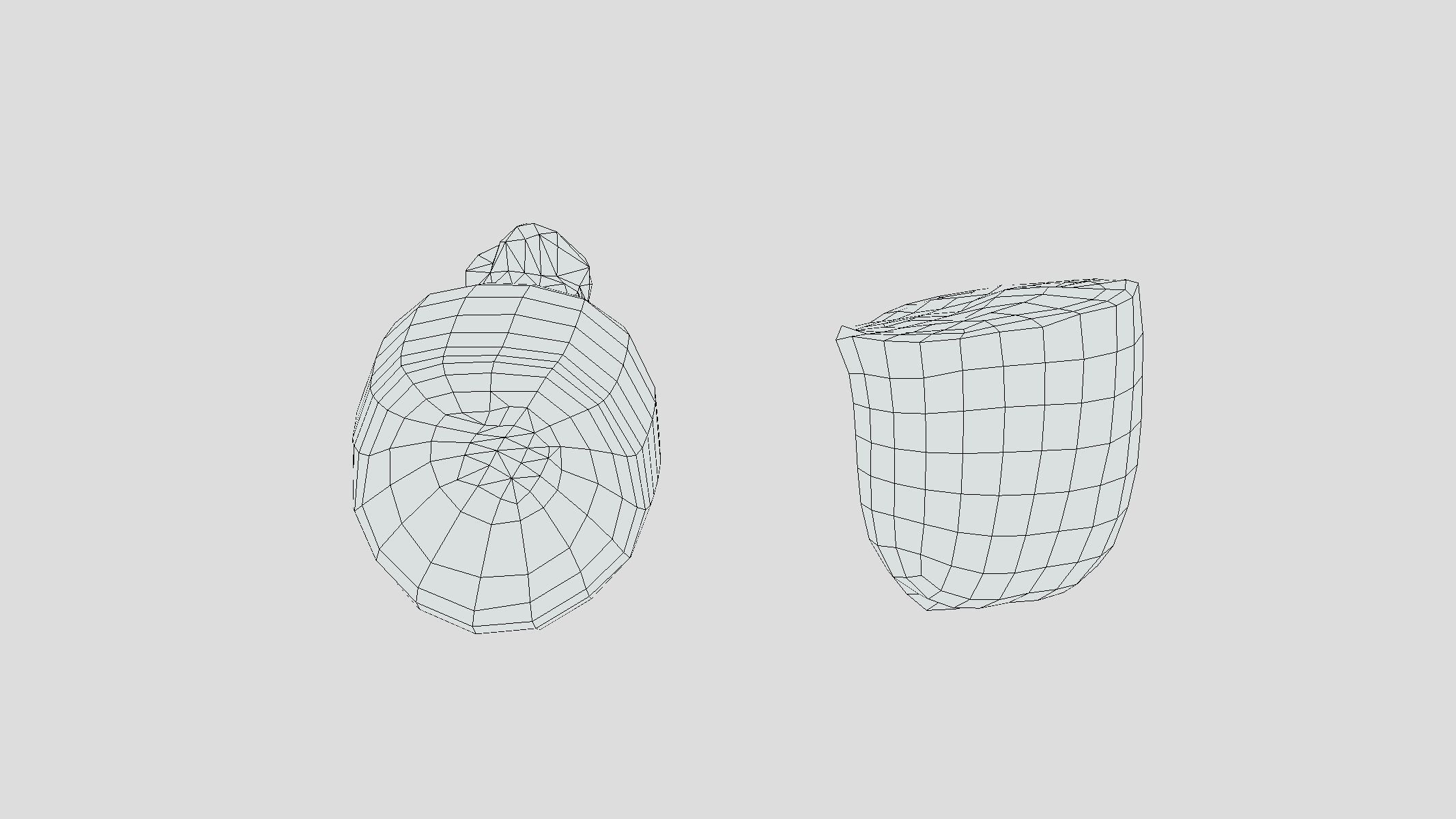 Lotus root Low Poly Low-poly 3D model_12