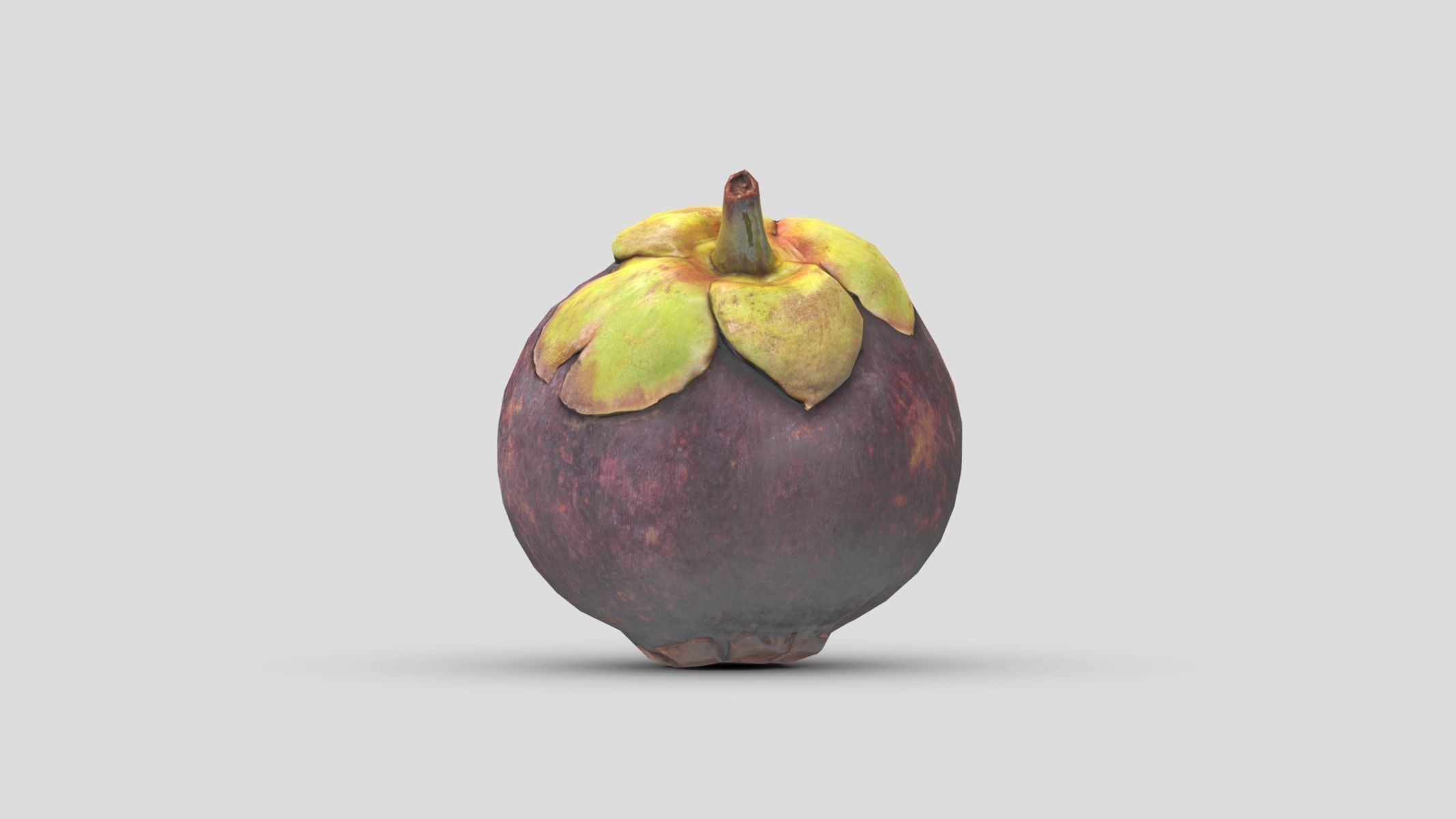 Mangosteen Low Poly Low-poly 3D model_6