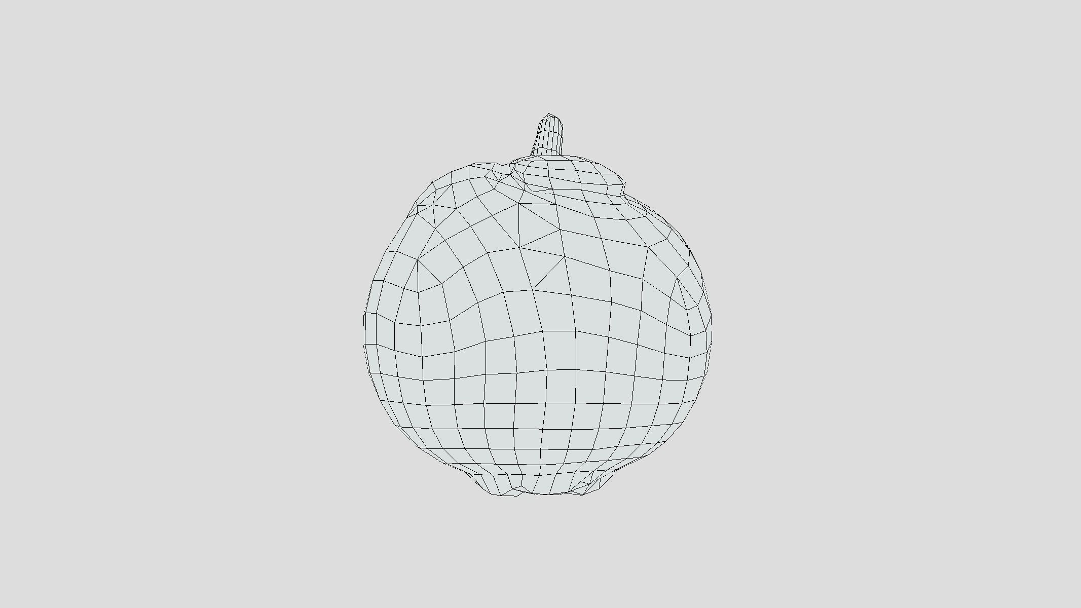 Mangosteen Low Poly Low-poly 3D model_5