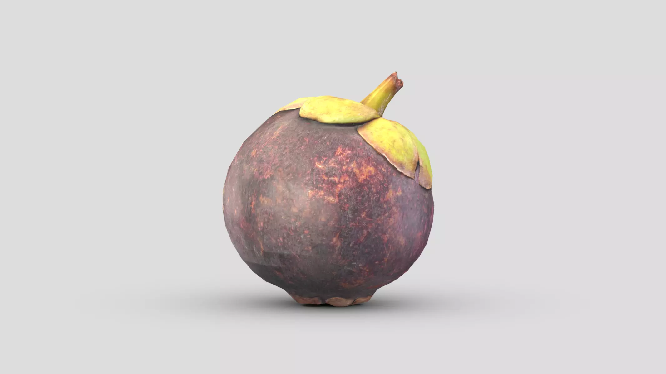 Mangosteen Low Poly Low-poly 3D model_0