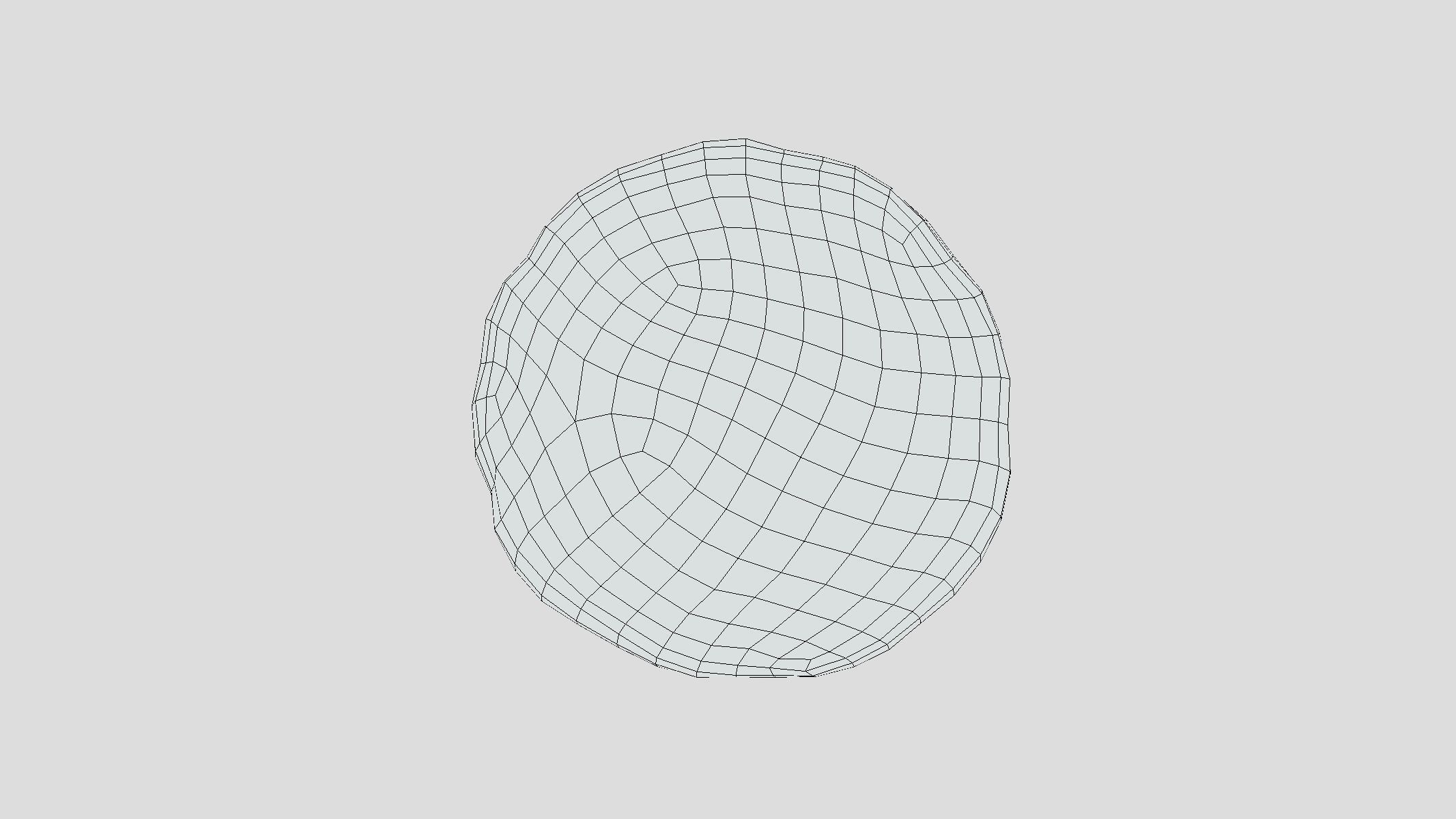 Melon Fruit Low Poly 3D model_11