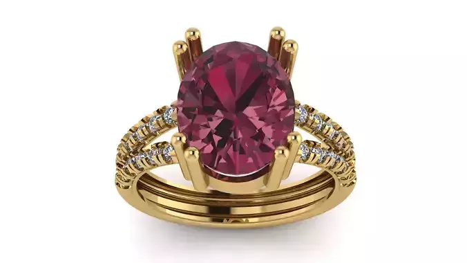 Women Fashion Ring 3d Printable Model