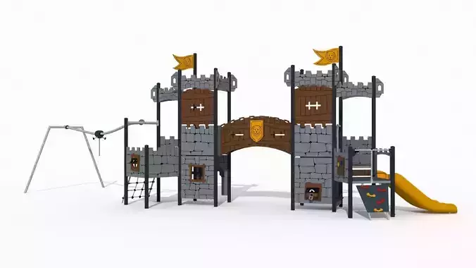 Castle Theme Park 3D model