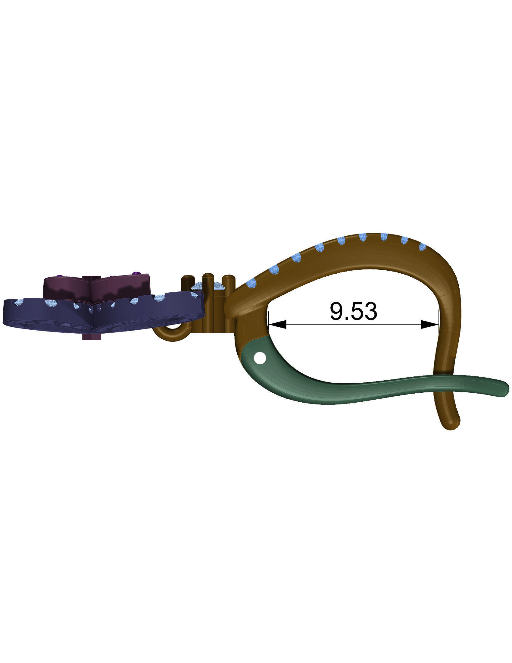 Fashion earrings Graff butterfly 3D print model 3D print model_3