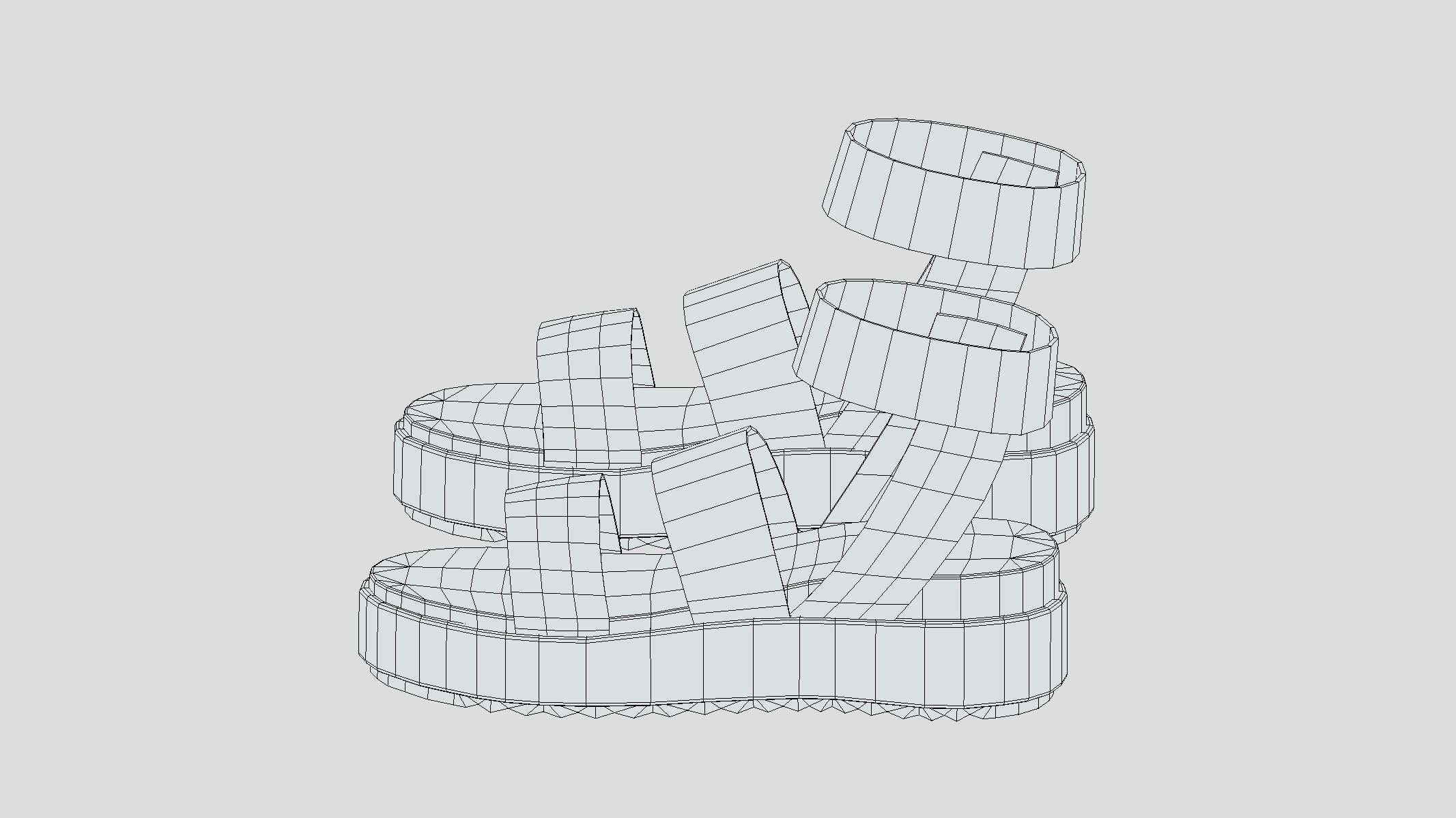 Palatform Low Poly Low-poly 3D model_5