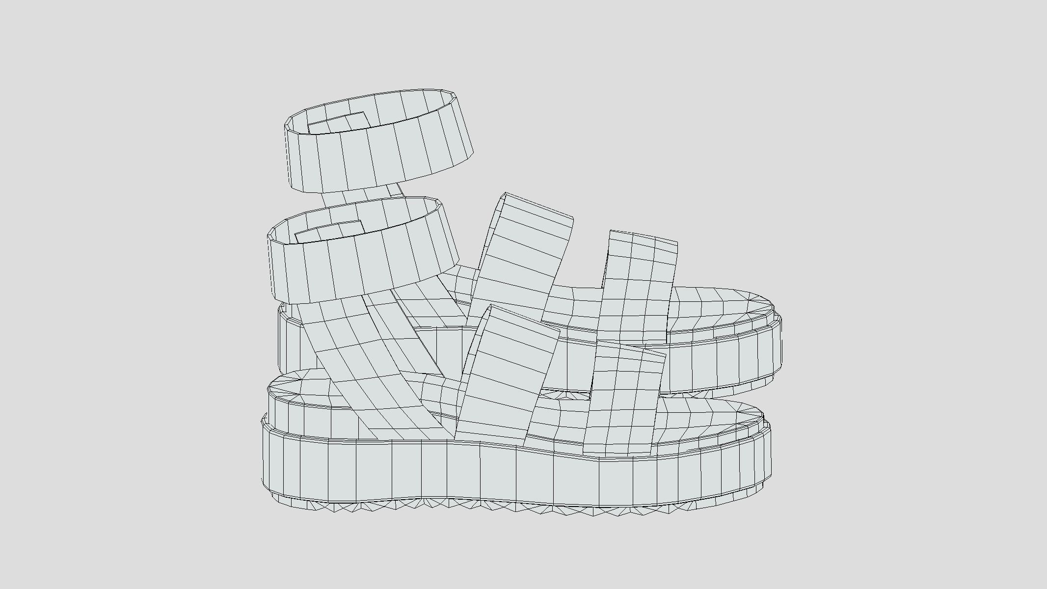 Palatform Low Poly Low-poly 3D model_1