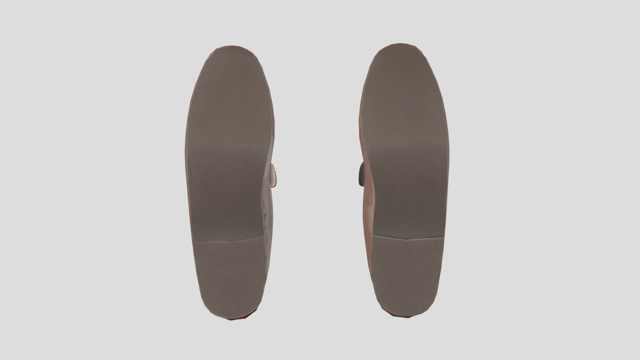 Penny Loafers Low Poly Low-poly 3D model_10