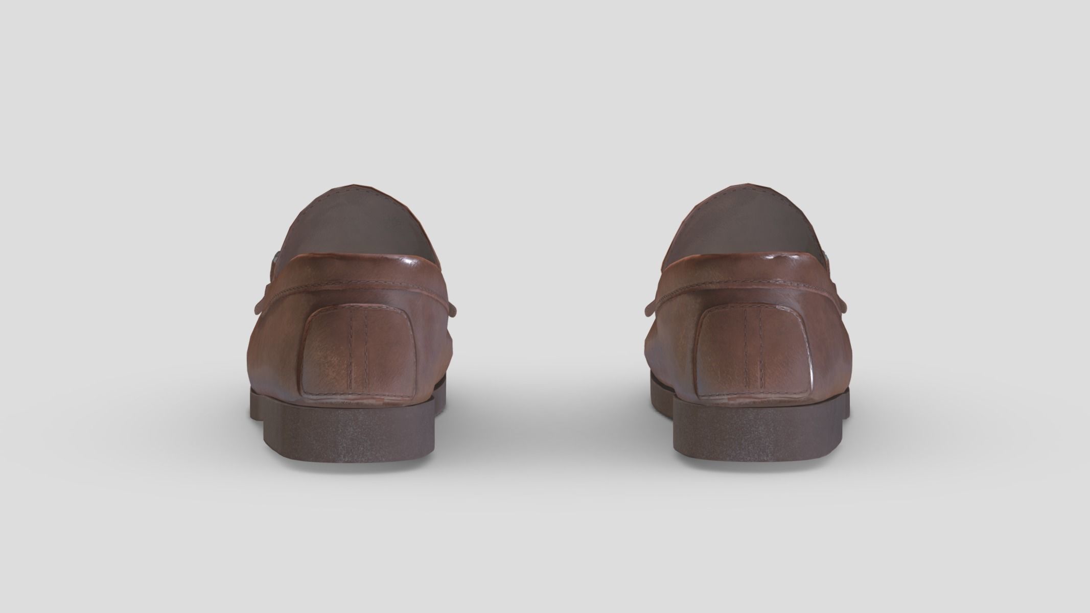Penny Loafers Low Poly Low-poly 3D model_6