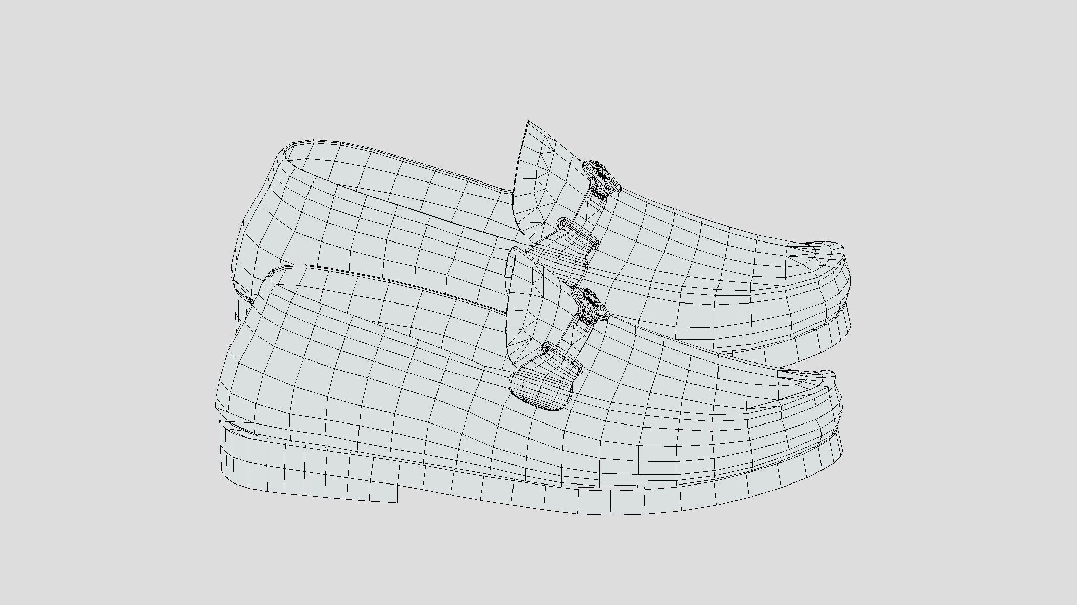 Penny Loafers Low Poly Low-poly 3D model_1