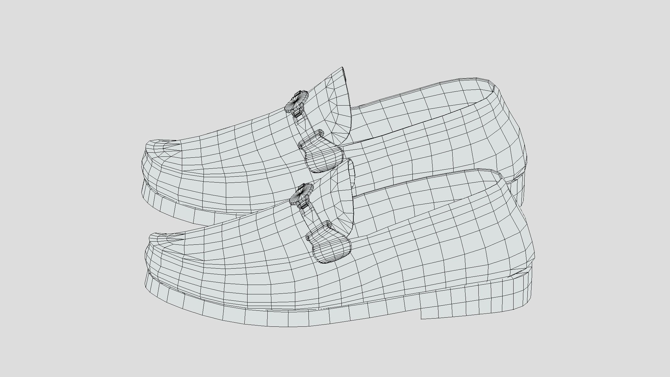 Penny Loafers Low Poly Low-poly 3D model_5