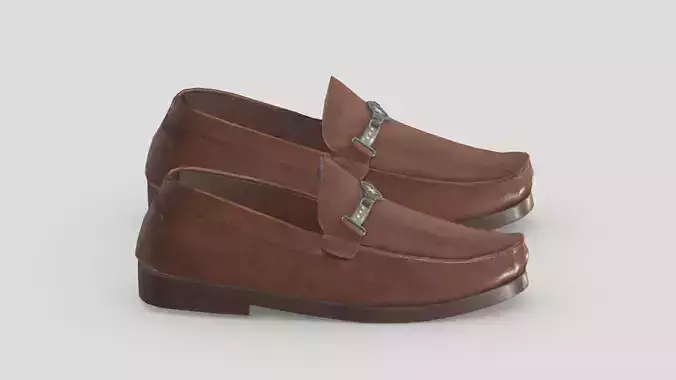 Penny Loafers Low Poly Low-poly 3D model
