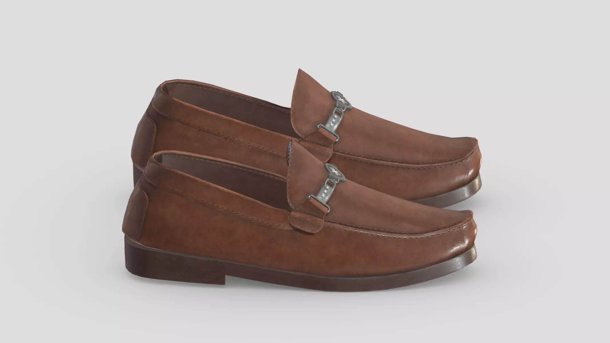 Penny Loafers Low Poly Low-poly 3D model_0