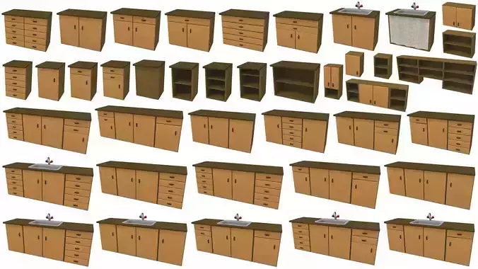 Cartoon furniture props pack vol 4