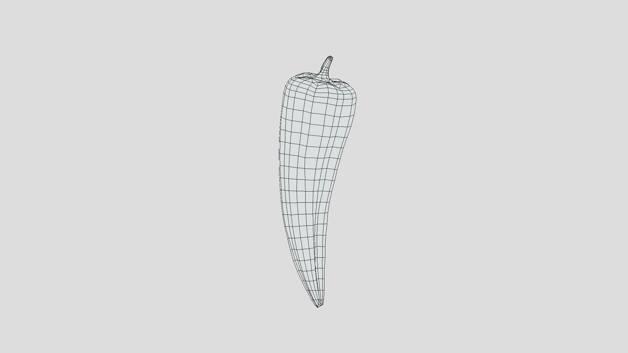 Peppers Low Poly Low-poly 3D model_5