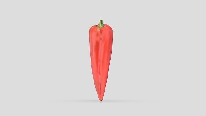 Peppers Low Poly Low-poly 3D model 3