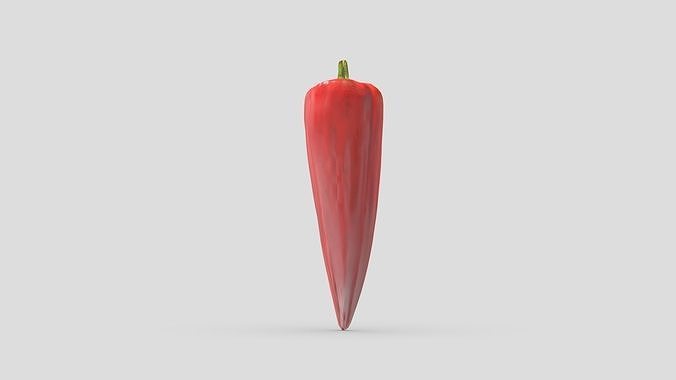 Peppers Low Poly Low-poly 3D model 7