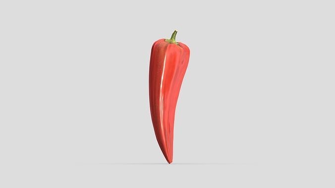 Peppers Low Poly Low-poly 3D model 5