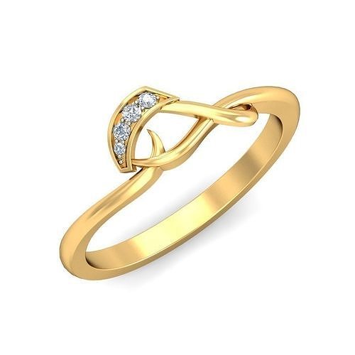 Natural Diamond Designer Ring 3D print model