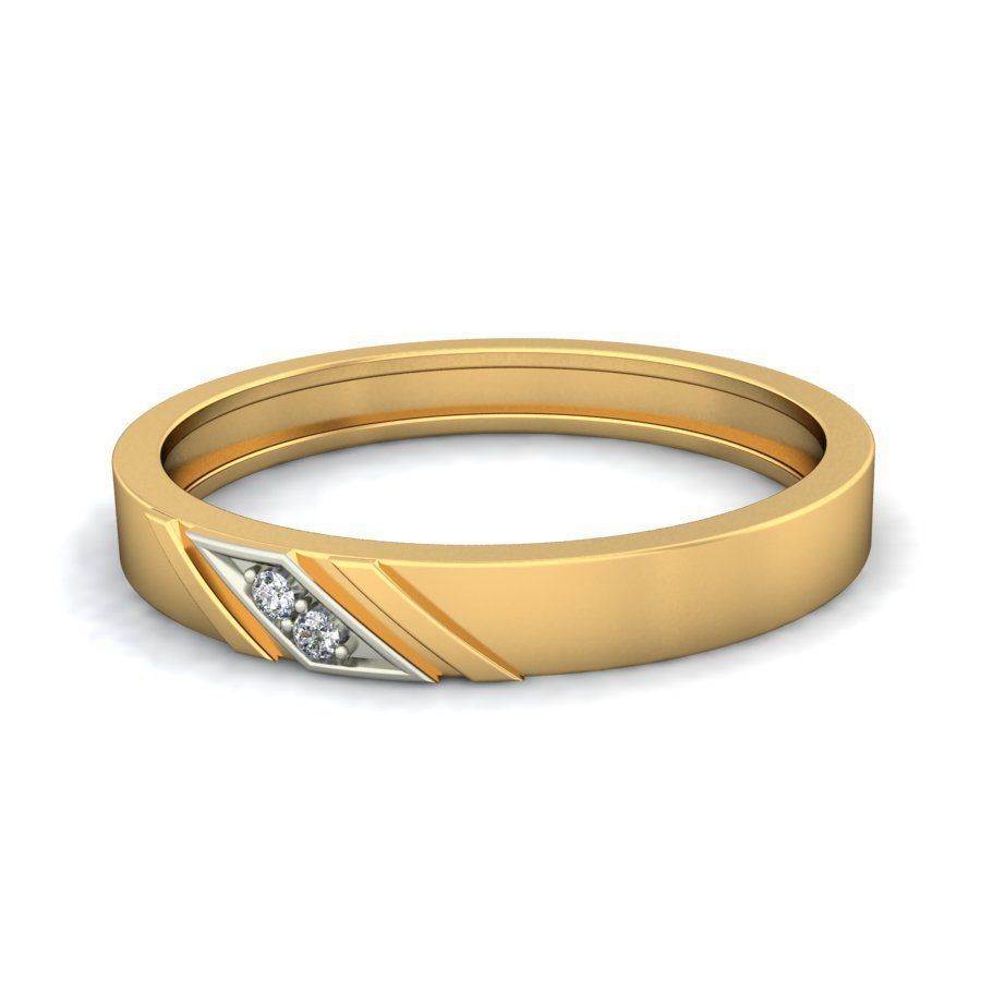 Contemporary Wedding Band for Modern Gentlemen 3D print model_6