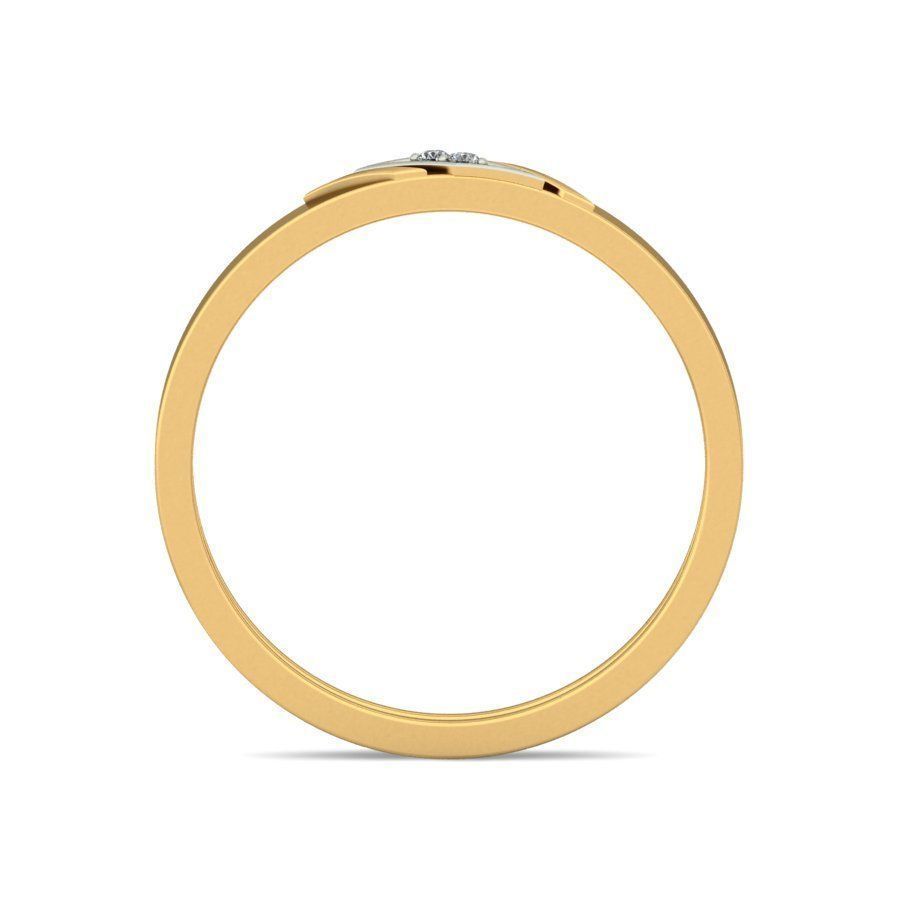 Contemporary Wedding Band for Modern Gentlemen 3D print model_2
