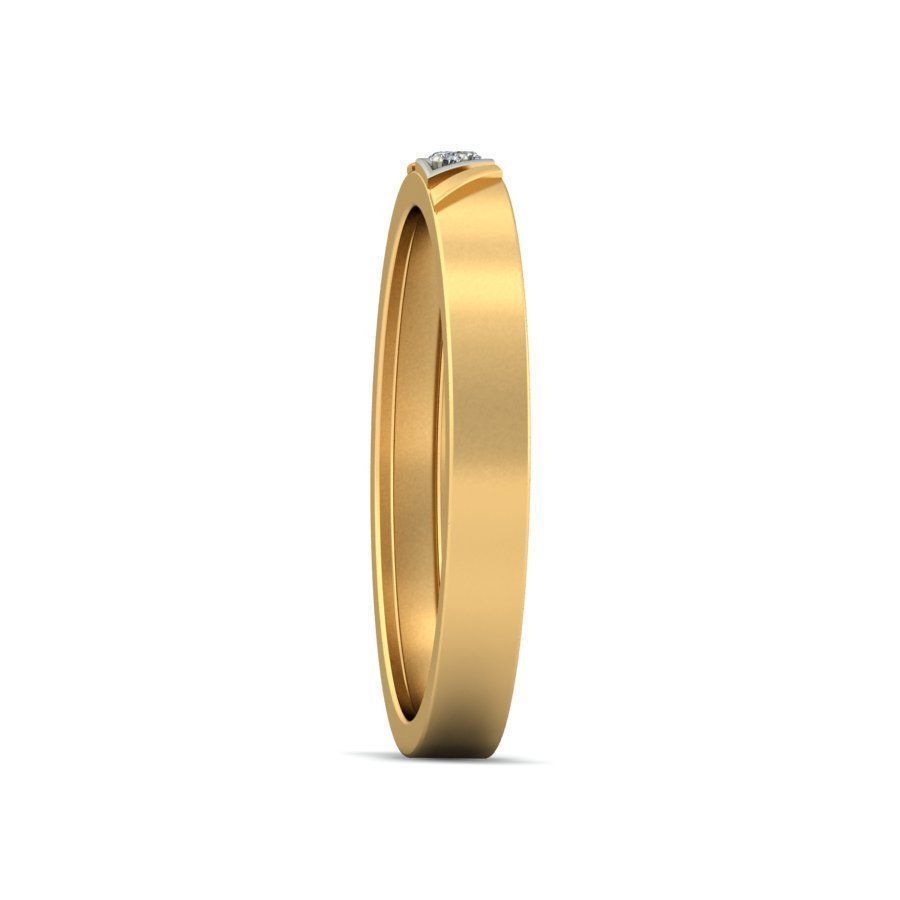 Contemporary Wedding Band for Modern Gentlemen 3D print model_4