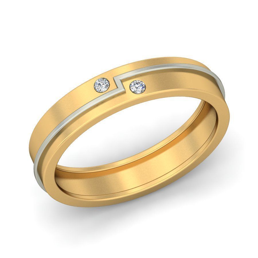 Classic Gold Ring Design for Men 3D print model_3