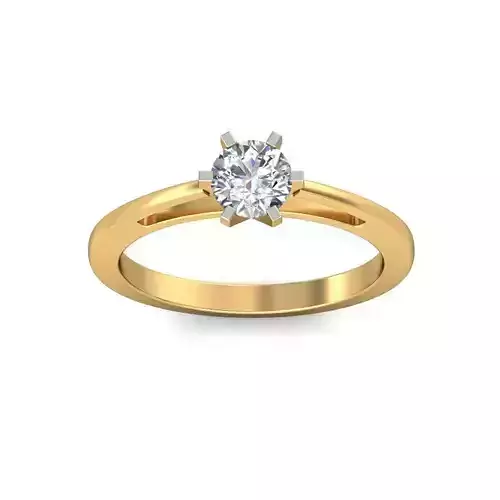 Authentic Solitaire Diamond Engagement Ring 3D print model