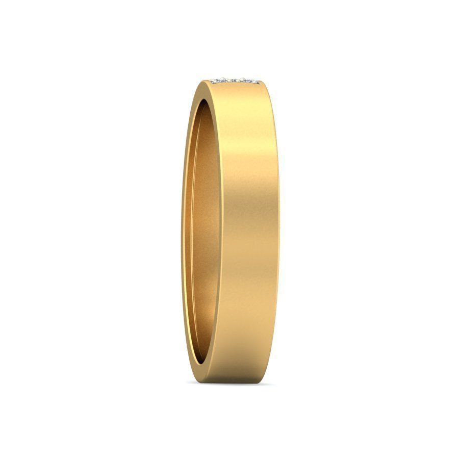Elegant Men Ring with Princess Cut Diamonds 3D print model_4