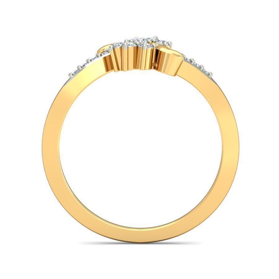 Buy Stunning Diamond Floral Cluster Ring 3D print model_1