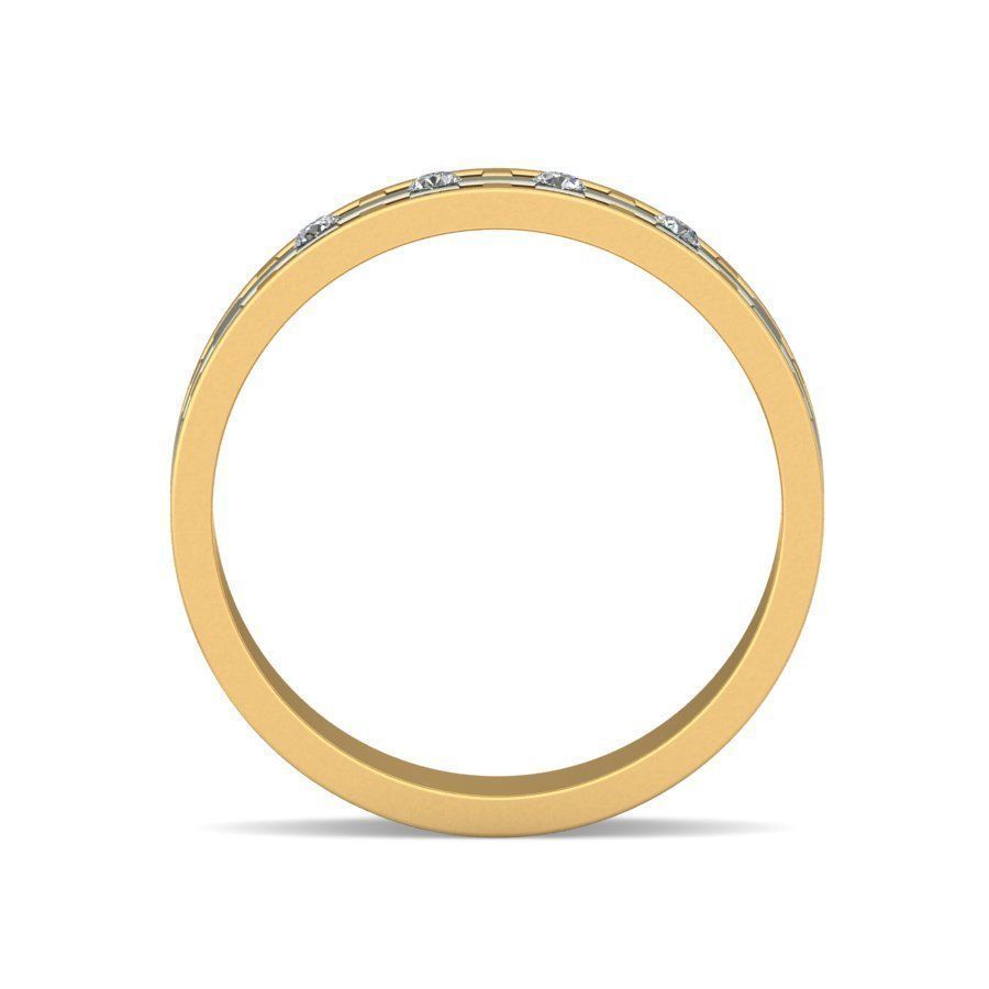 Elegant Gold Finger Ring for Men with Unique Features 3D print model_2