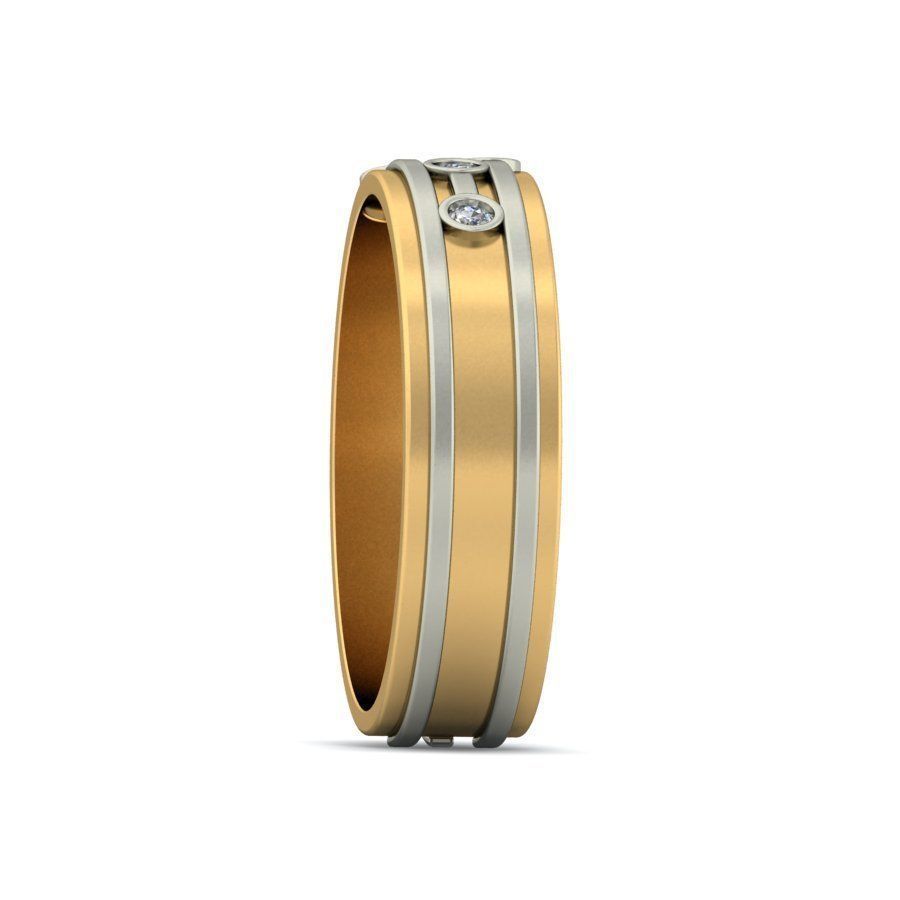 Diamond Eternity Ring for Men 3D print model_4
