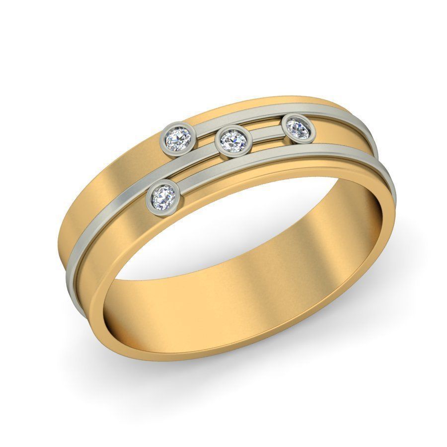 Diamond Eternity Ring for Men 3D print model_3