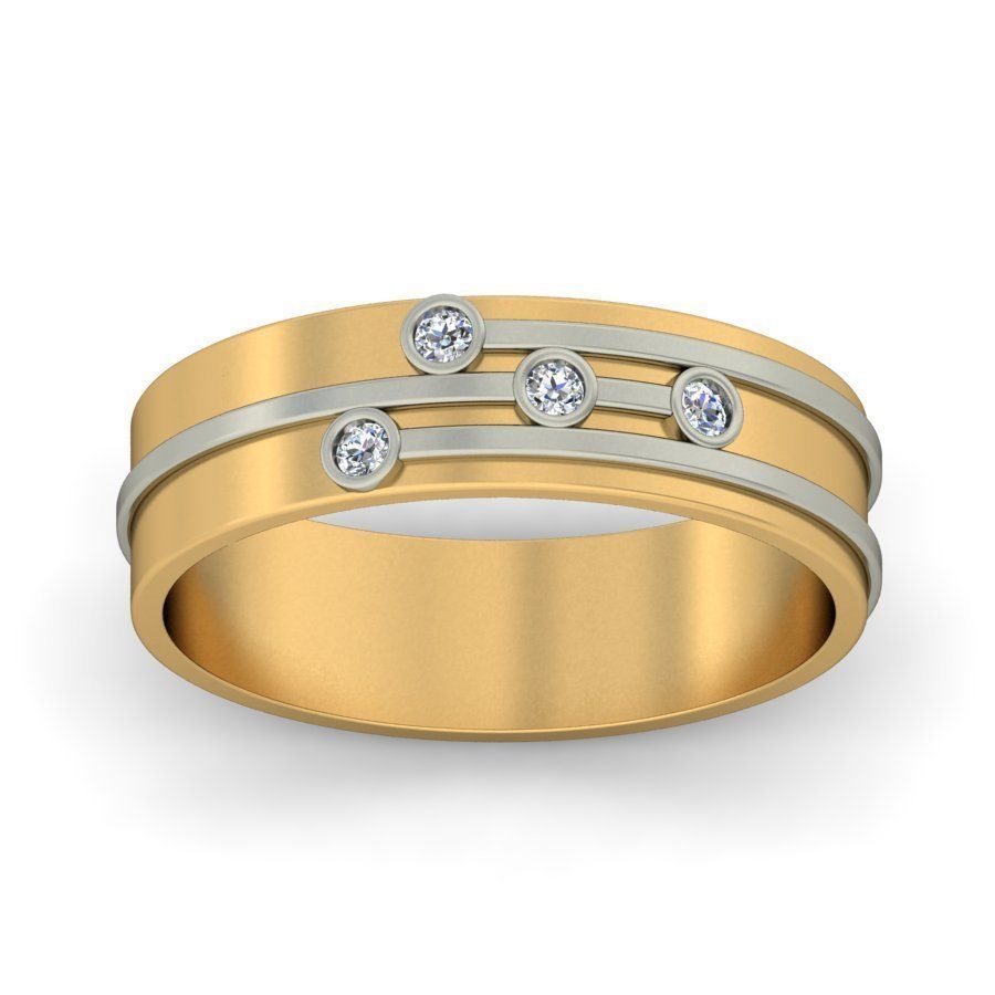 Diamond Eternity Ring for Men 3D print model_1