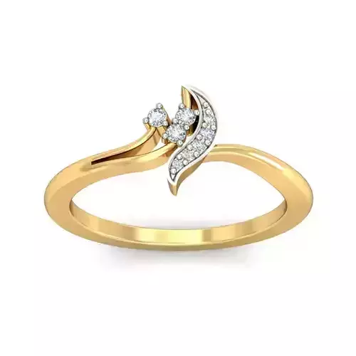 Exquisite Gold Ring Showcasing a Sparkling Diamond