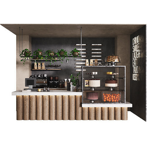 Coffee shop 7 3D model