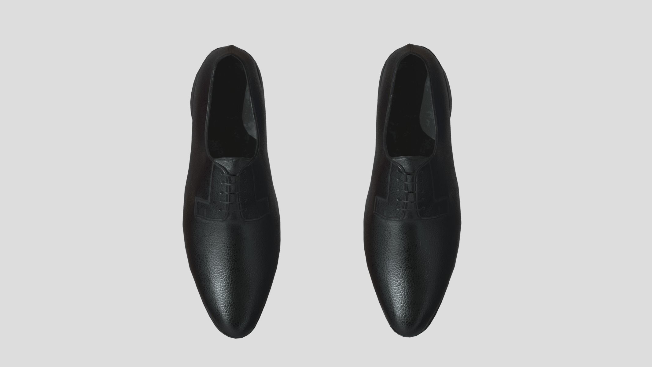 Plain Toe Bluchers Low Poly Low-poly 3D model_9
